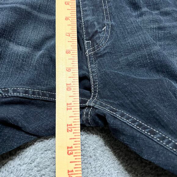 Levi's 505 Jeans Mens 33 x32 Straight Fit Blue Denim - Picture 10 of 11